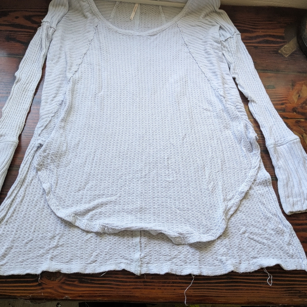 Free People ‘We the Free’ Thermal Waffle Knit Top – XS